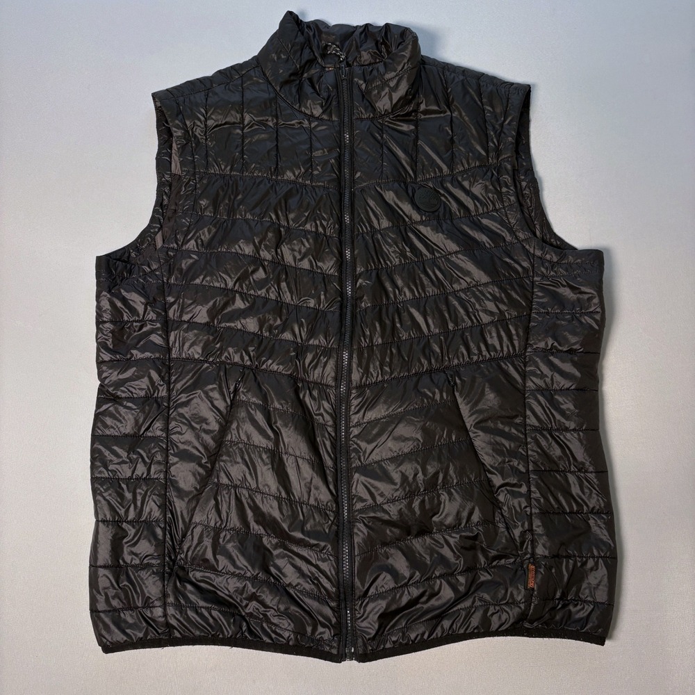 Timberland Mens Black Thermore Quilted Puffer Vest XXL TB0A1MWO